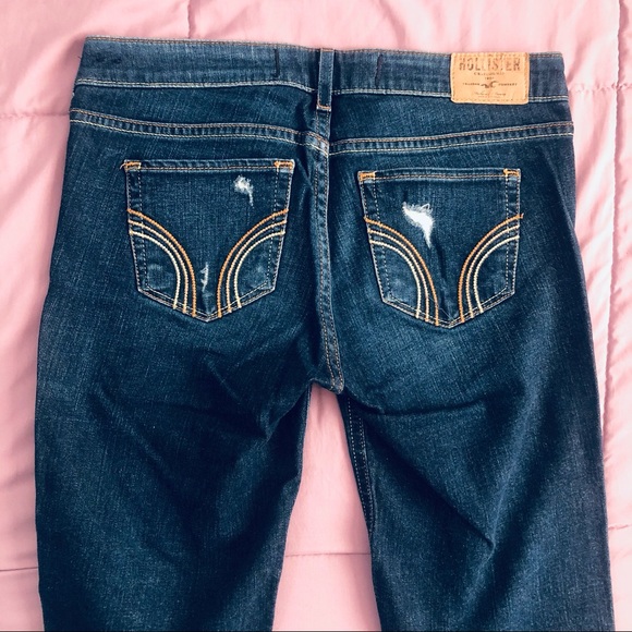 Hollister distressed straight leg jeans - Picture 3 of 4